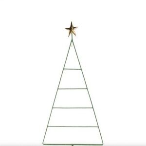 MacKenzie-Child christmas Tree Gold Star patience brewster mini ornament display